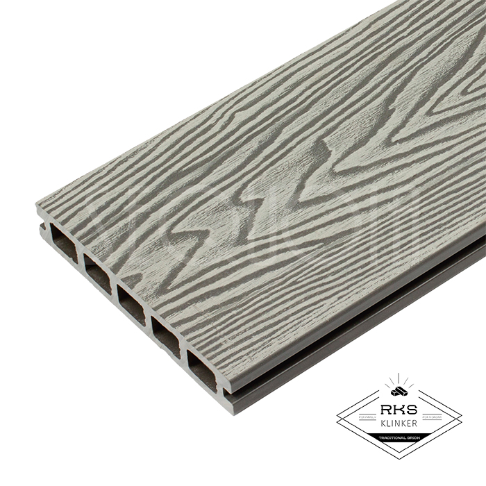 Террасная доска из ДПК SEQUOIA®, DUAL 3D WOOD, Grey, 146x24x3000 мм в Липецке